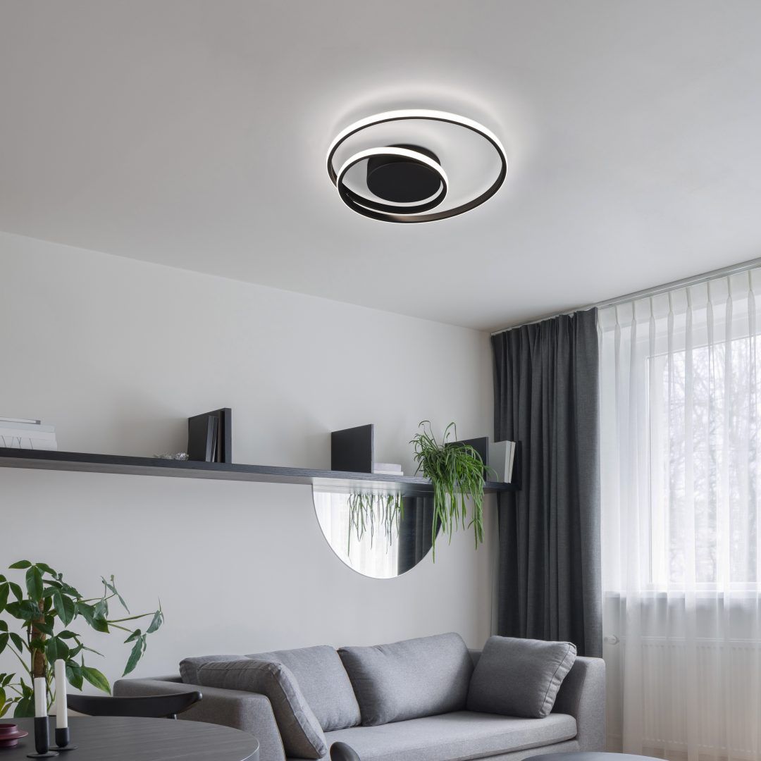 Zibal - Ceiling lamp - Black Matt - Reality