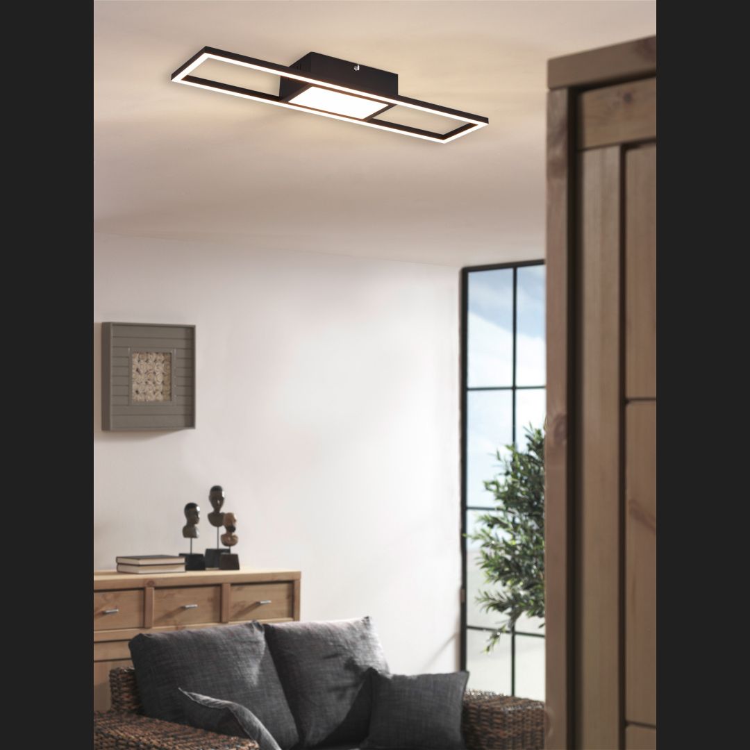 Rigido - Ceiling lamp - Black Matt - Reality