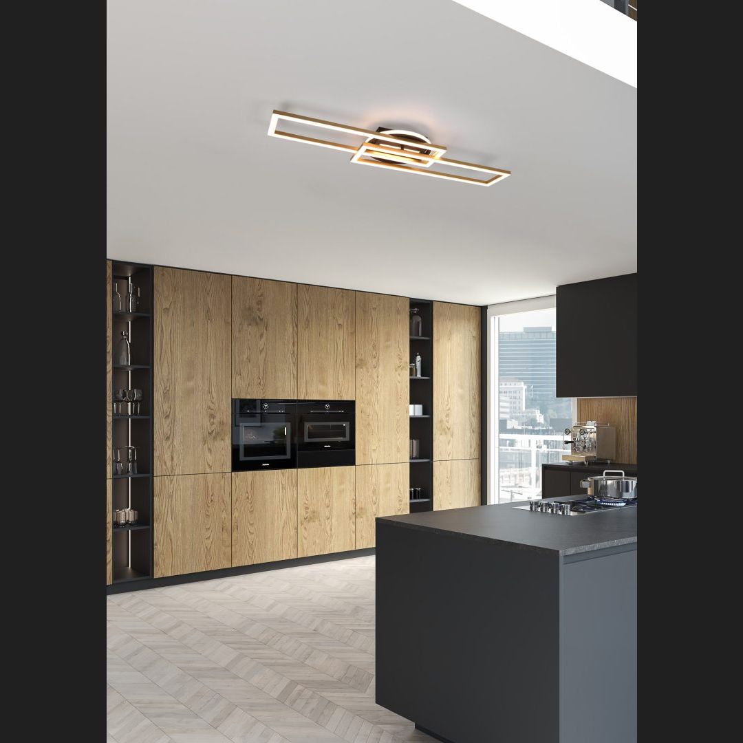 Twister - Ceiling lamp - Brass Matt - Reality