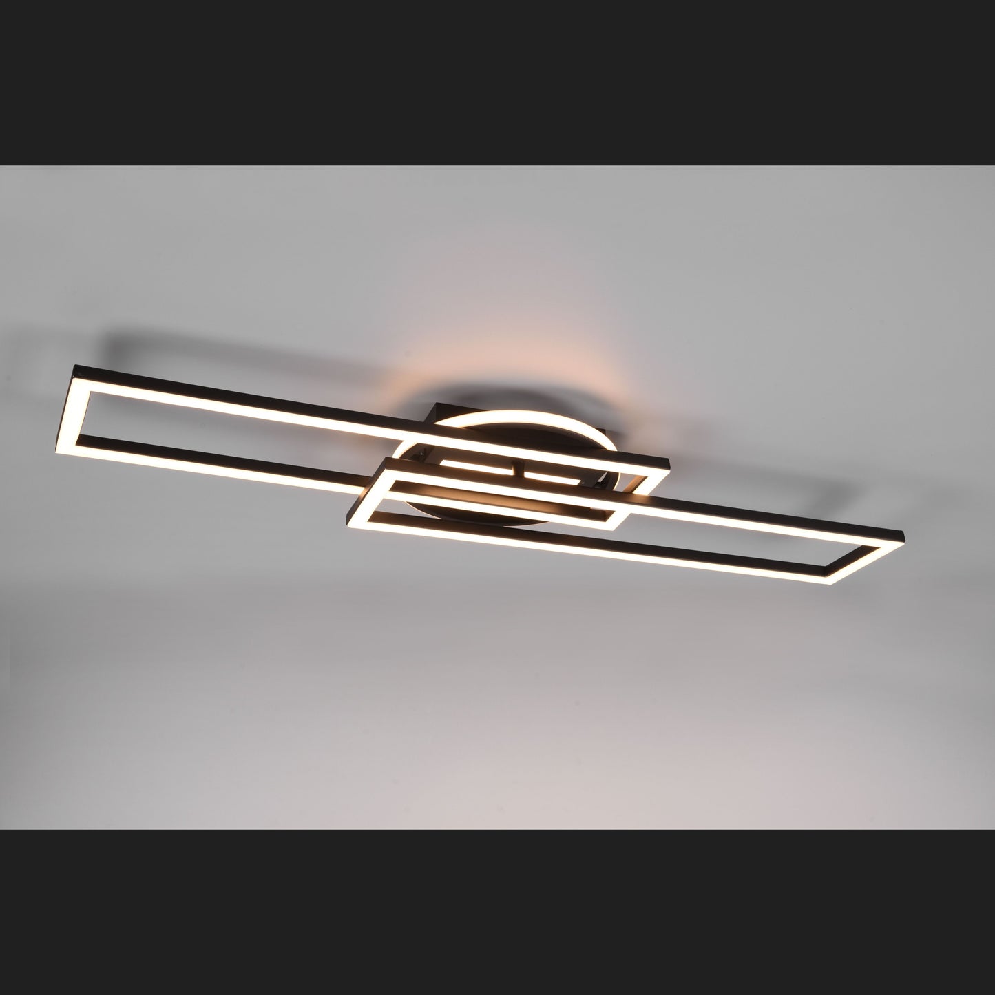 Twister - Ceiling lamp - Black Matt - Reality