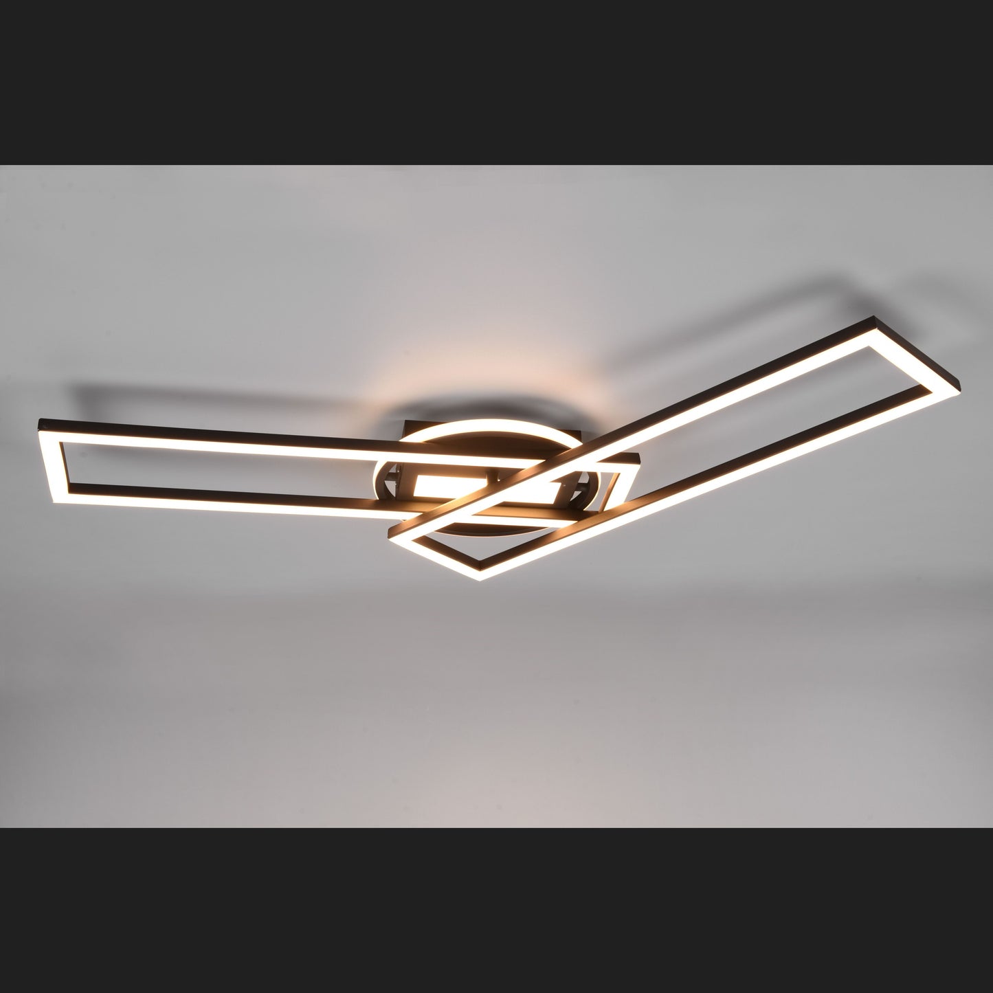 Twister - Ceiling lamp - Black Matt - Reality