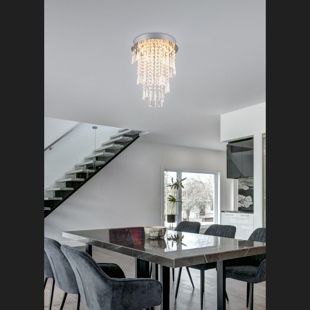 Pomp - Ceiling lamp - Chrome - Reality