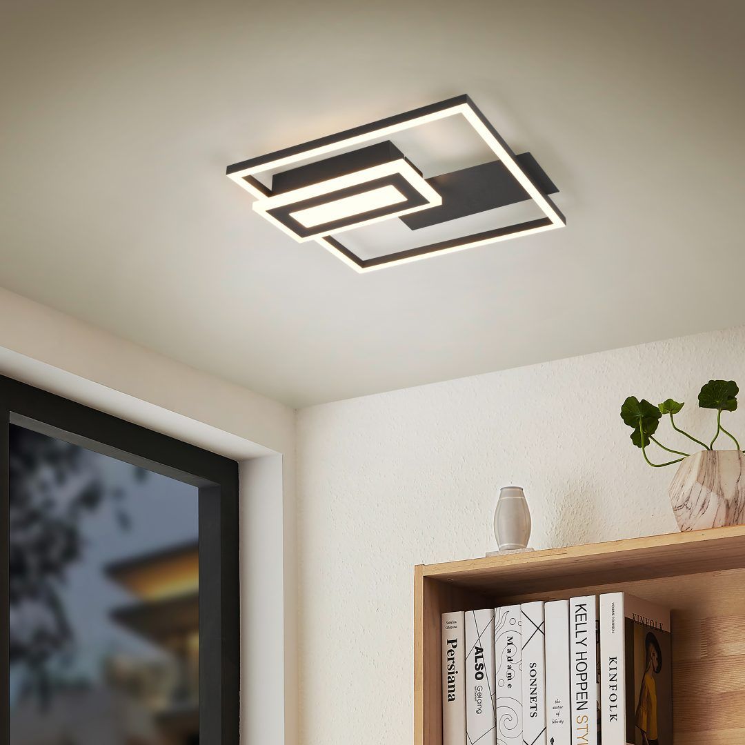 Spiro - Ceiling Lamp - Black Matt - Reality - R67862132