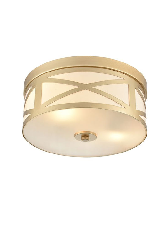 Ringo Gold Painted 300mm Flush Ceiling Fitting