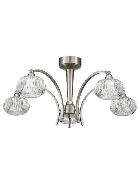 Ripple 5 Light Ceiling Fitting