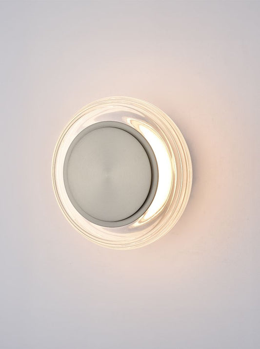Roue Satin Nickel LED Ceiling Light