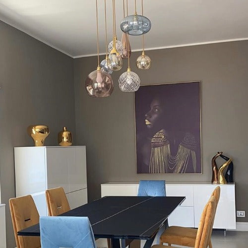 Rowan Pendant lamp M Obsidian