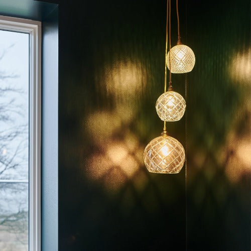 Rowan Crystal pendant lamp L Swirl