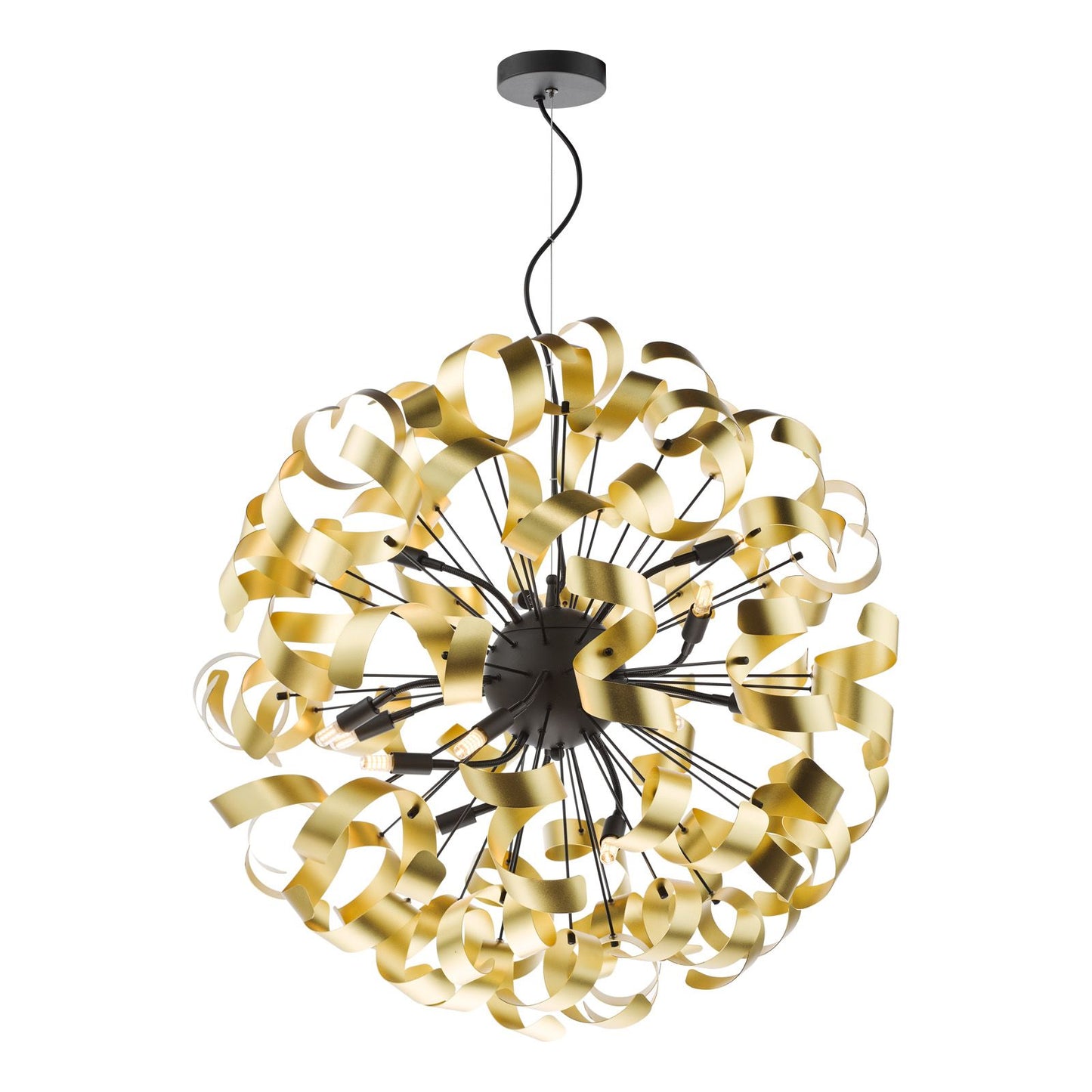 Swash 12 Light Pendant Matt Black Fitting Only