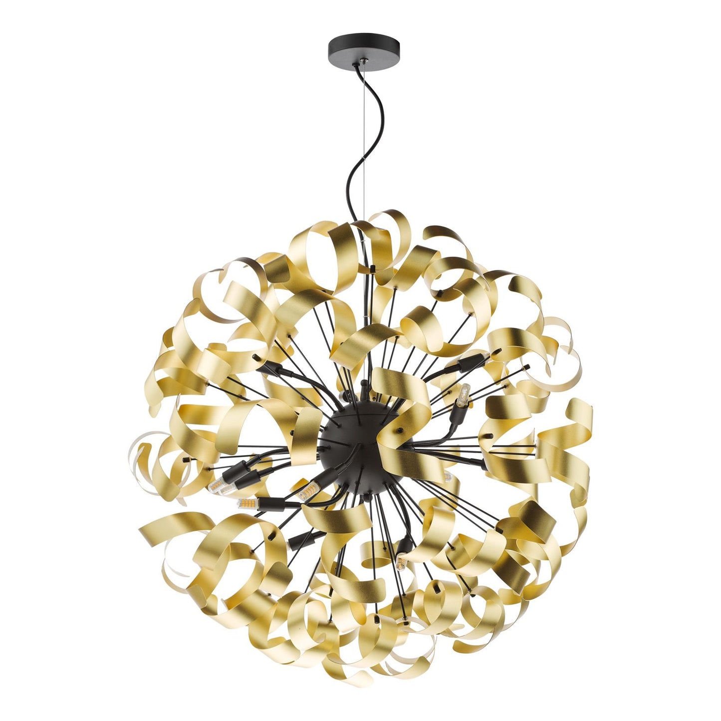 Swash 12 Light Pendant Matt Black Fitting Only