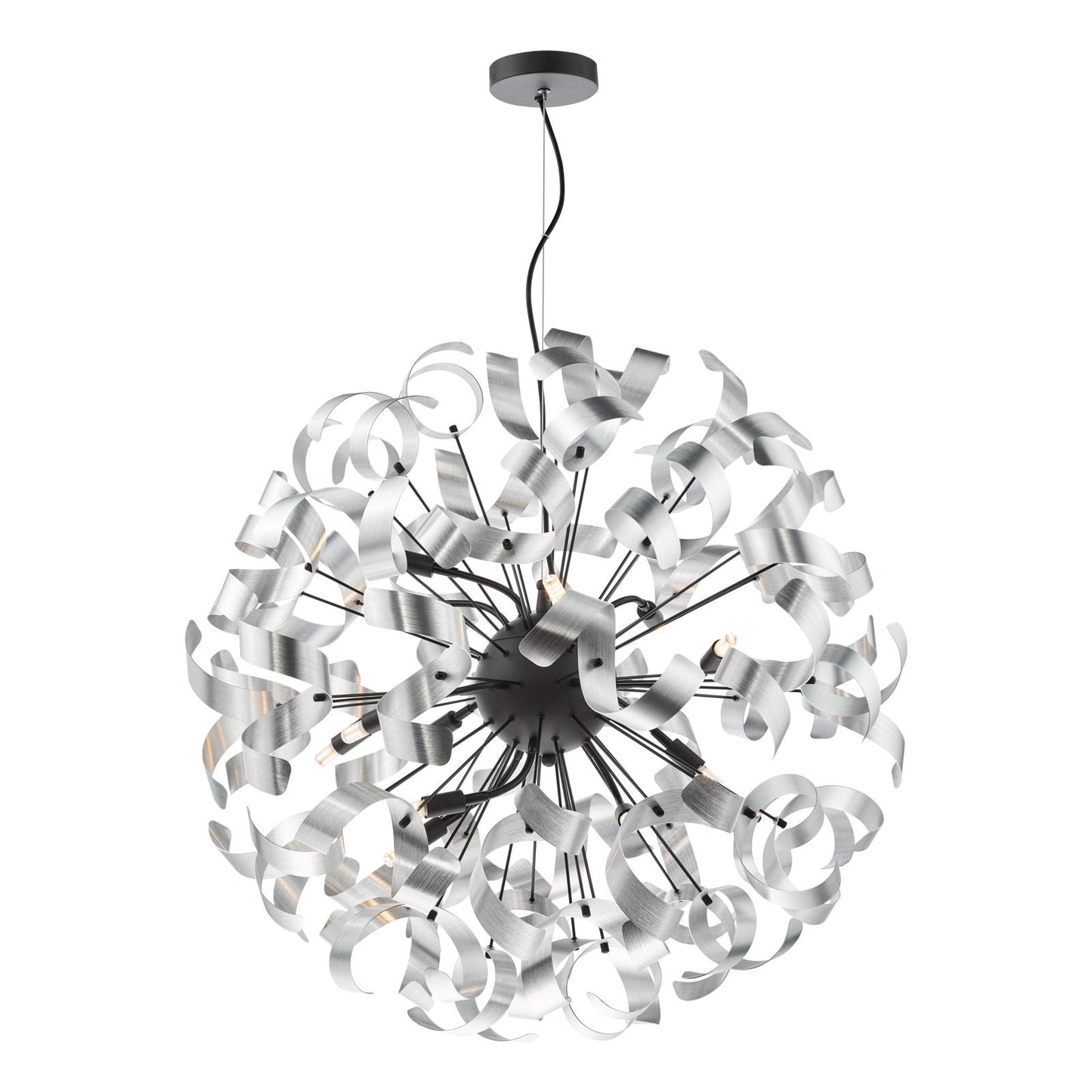 Swash 12 Light Pendant Matt Black Fitting Only