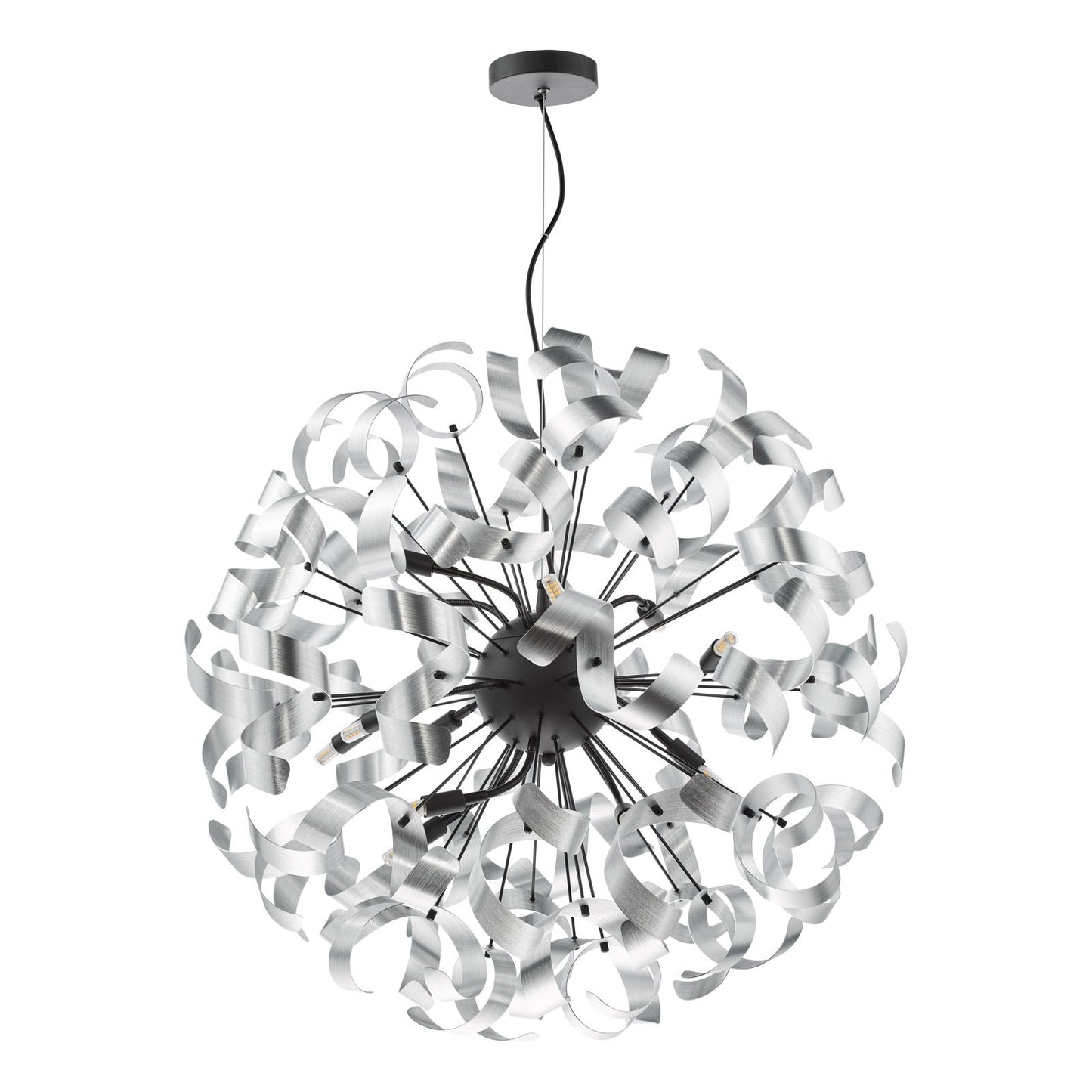 Swash 12 Light Pendant Matt Black Fitting Only