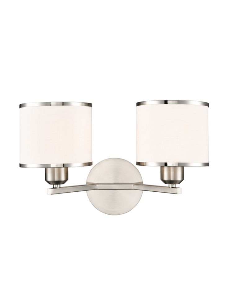 Sirius 2lt Wall Bracket in Satin Nickel