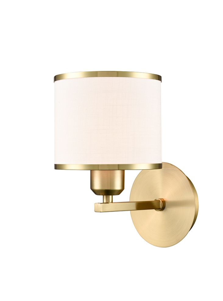 Sirius 1lt Wall Light in Aged Brass