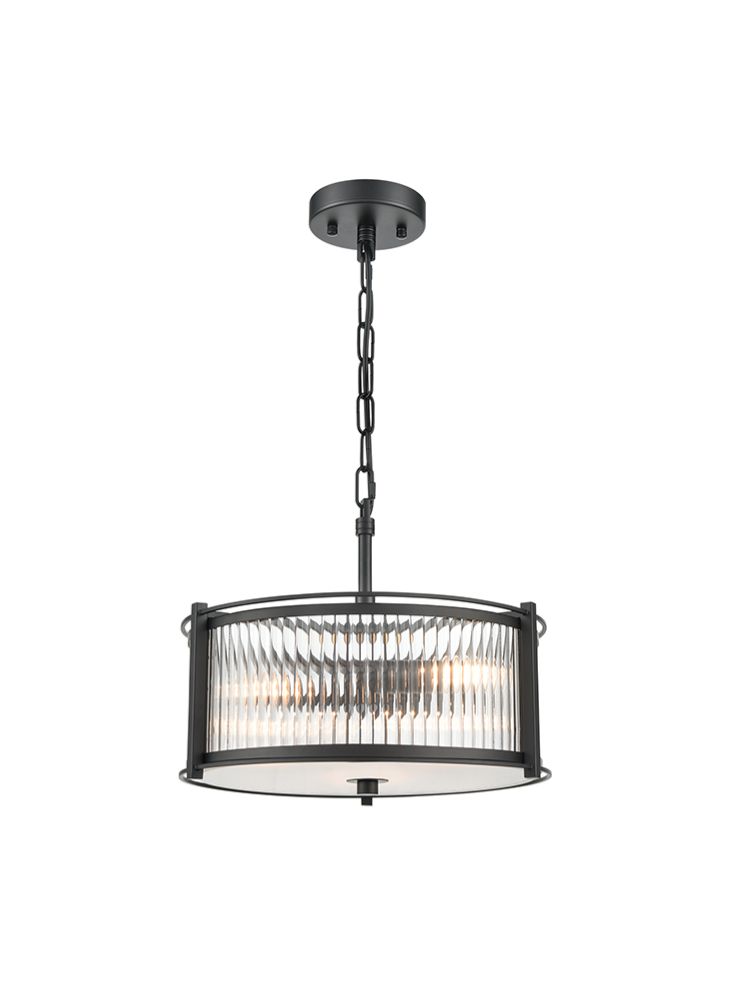 Sloane 3lt Ceiling fitting in matt black