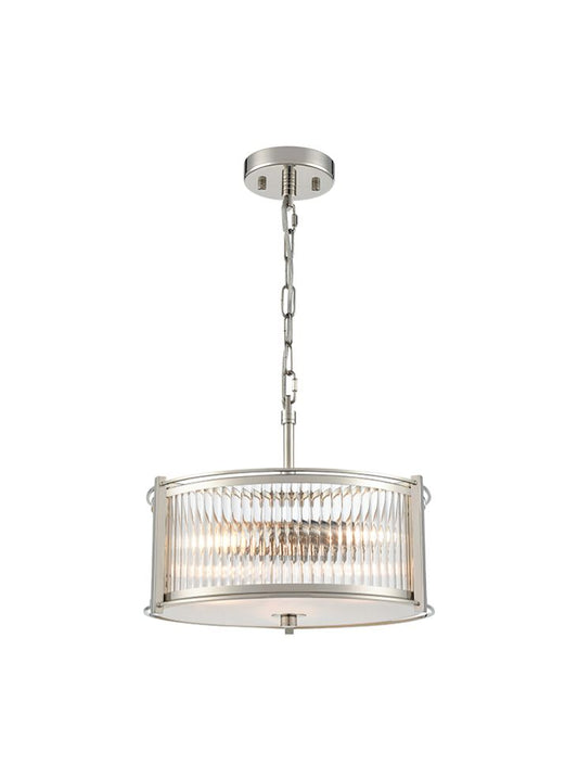 Sloane 3lt Pendant in Polished Nickel