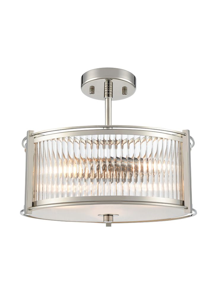 Sloane 3lt Pendant in Polished Nickel