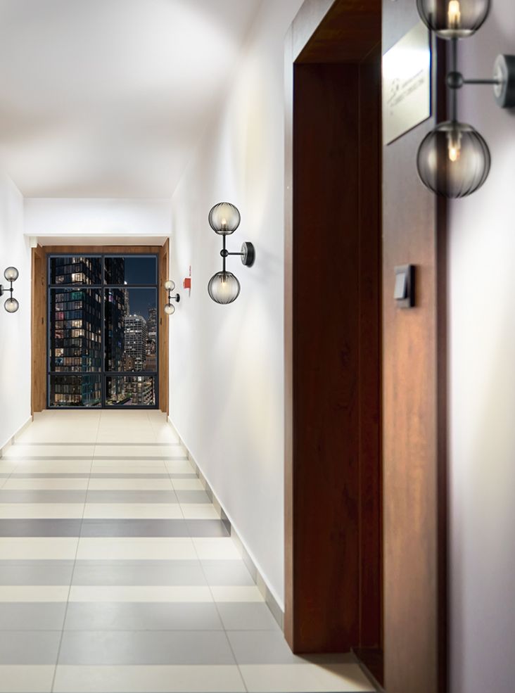 Solar 2lt Bracket matt black and satin nickel