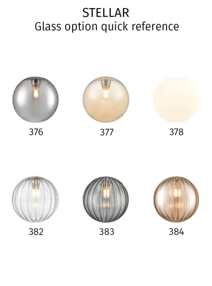 Stellar Wall Light Polished Nickel with Smoke Glass