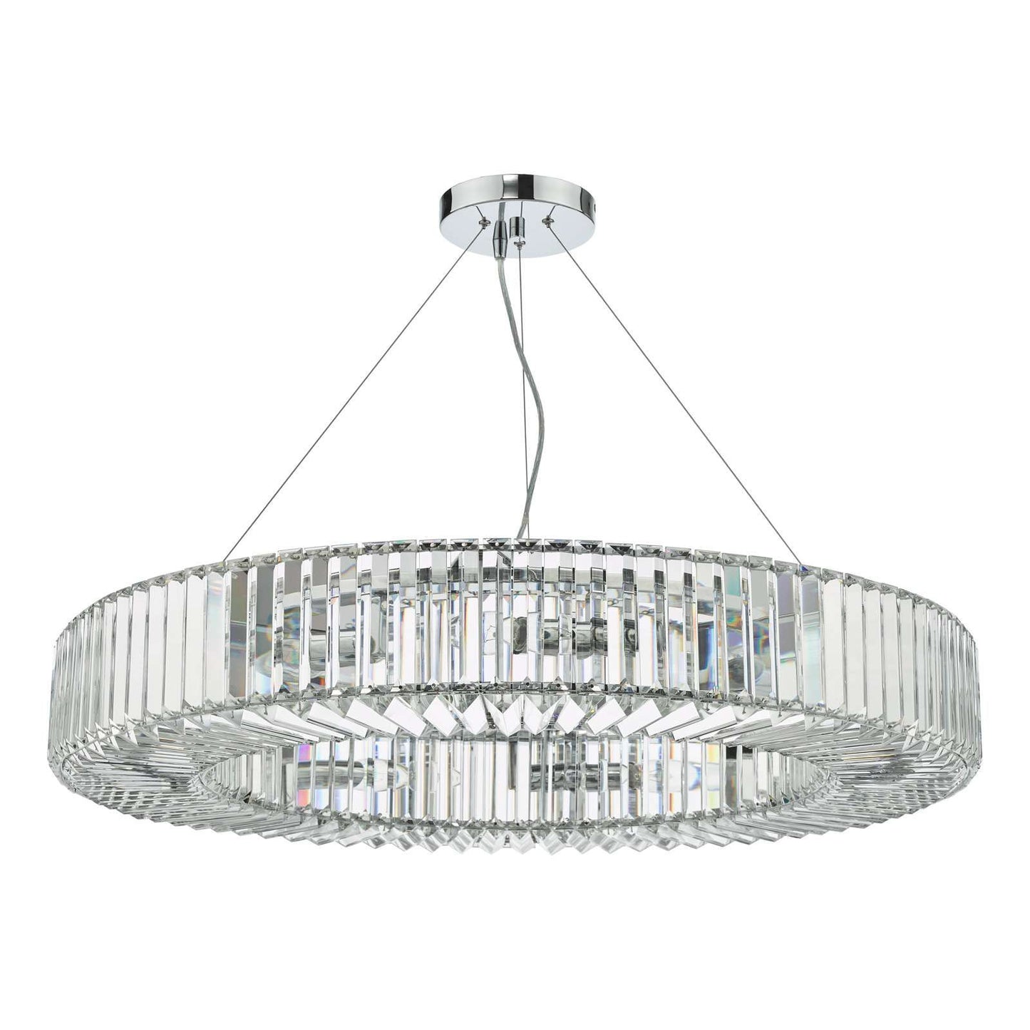 Teyana 9 Light Pendant Polished Chrome Crystal