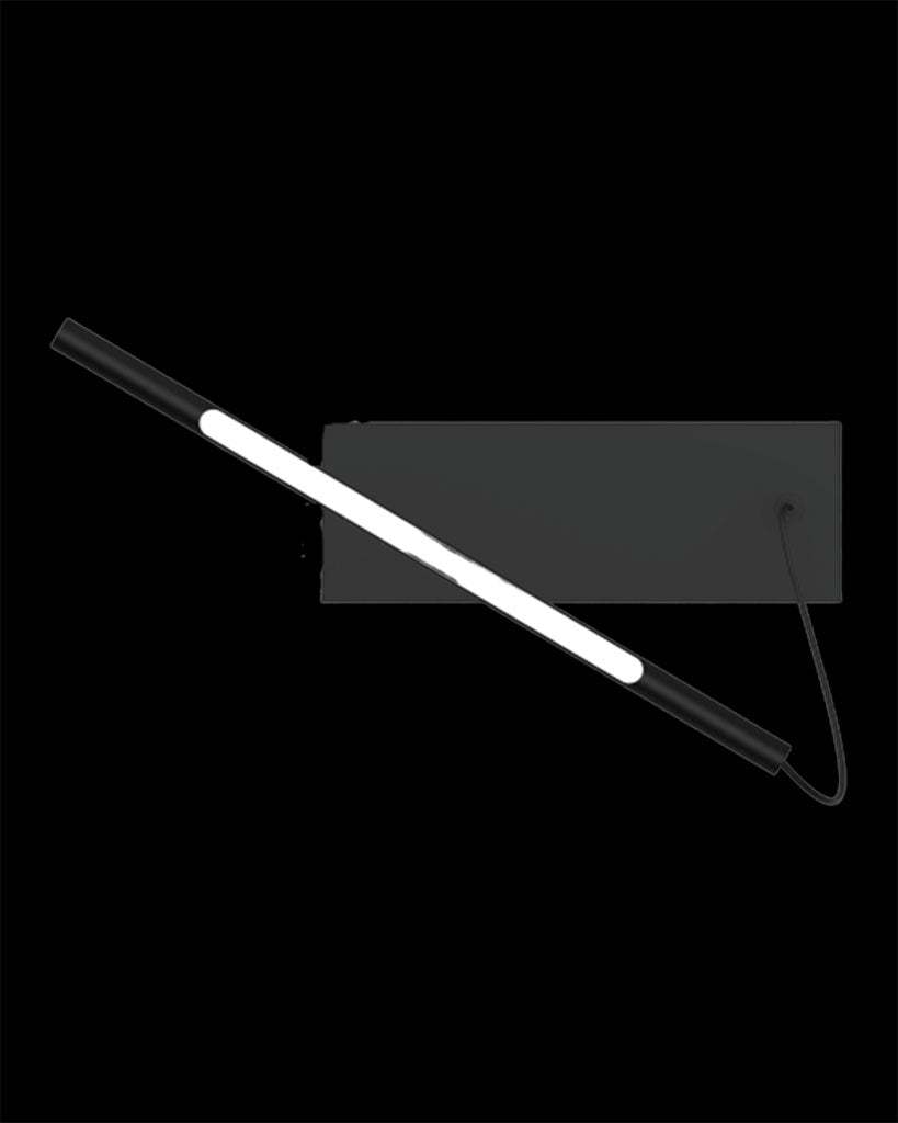 Tubular Pendant Box Black With 33cm Rod and 60W Driver Light