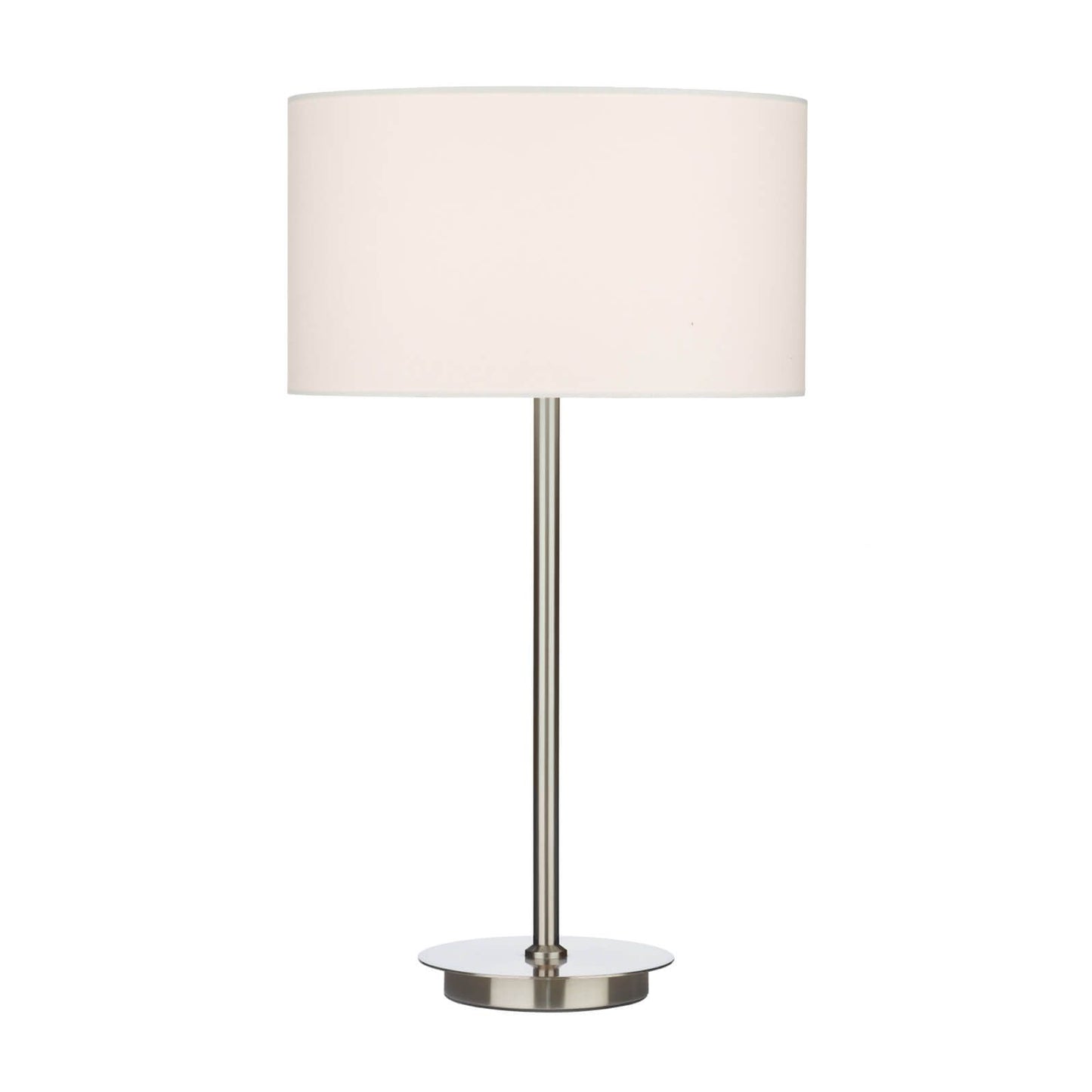 Table Lamp Satin Chrome With Shade