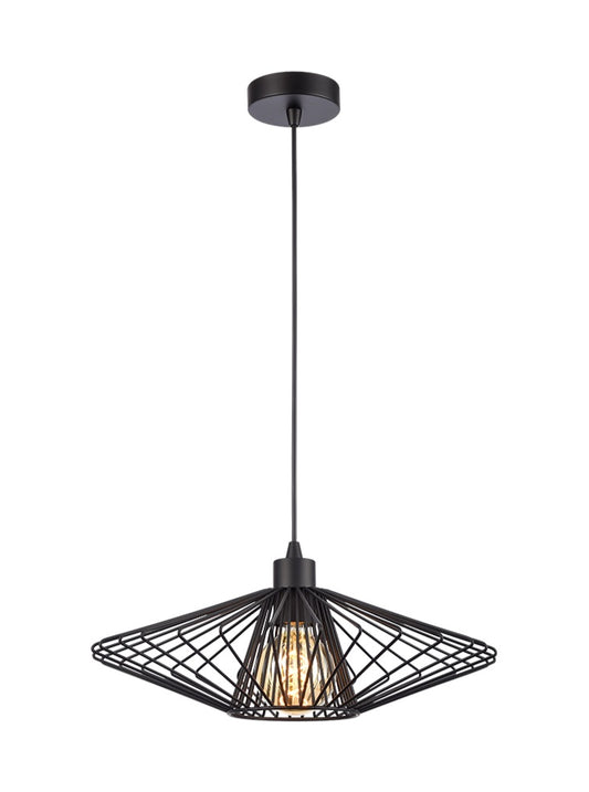 Thatch Pendant Matt Black Small