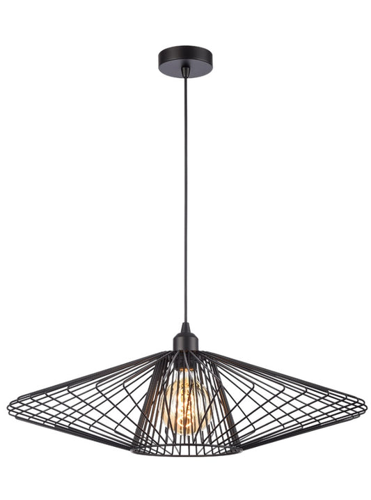 Thatch Pendant Matt Black Large