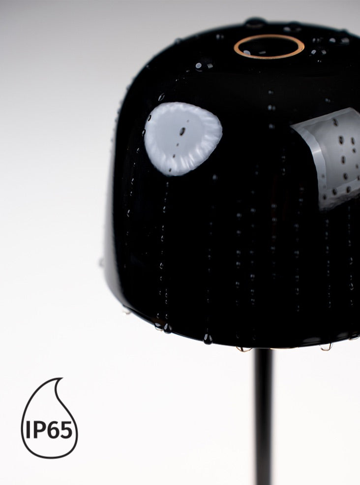 Trailblazer Portable Black Ceramic Table Lamp