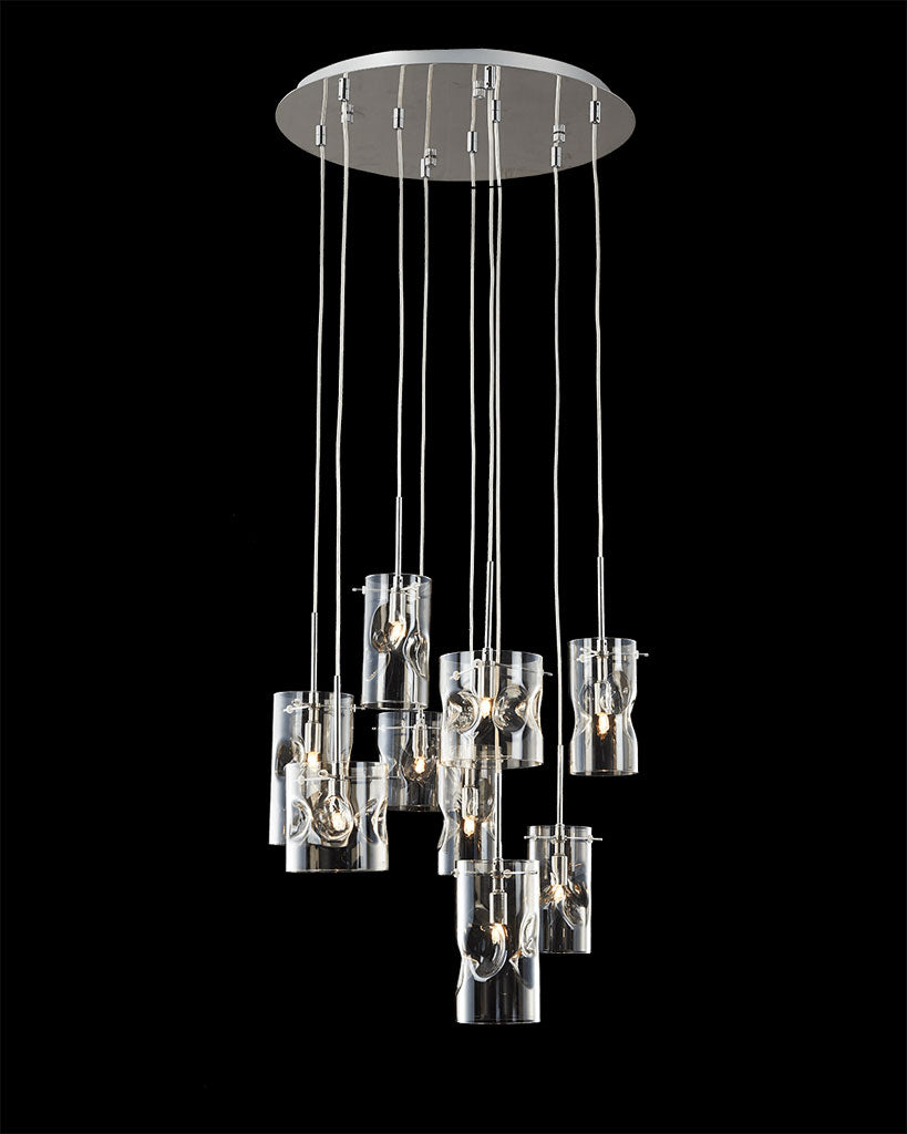 Venus 9Lt pendant Champagne tint Light