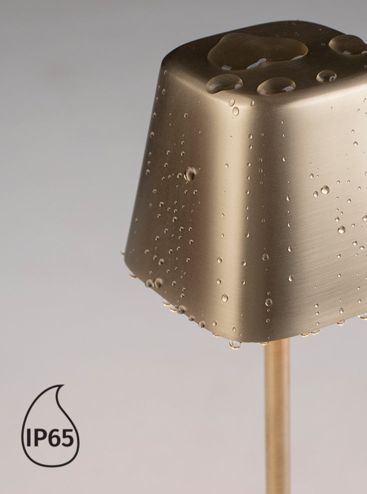 Wanderer Portable Table Lamp in Brushed Brass