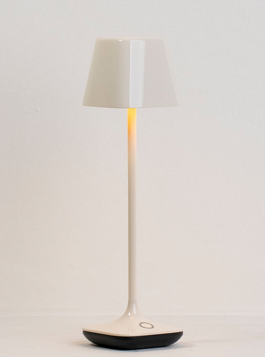 Wanderer Portable Table Lamp in Cream Ceramic
