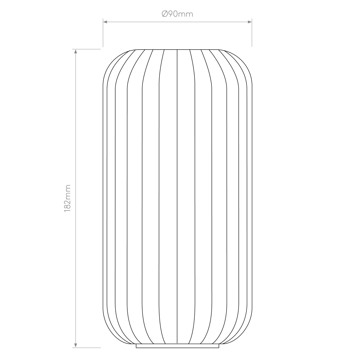 Tacoma Reed Ribbed Glass
