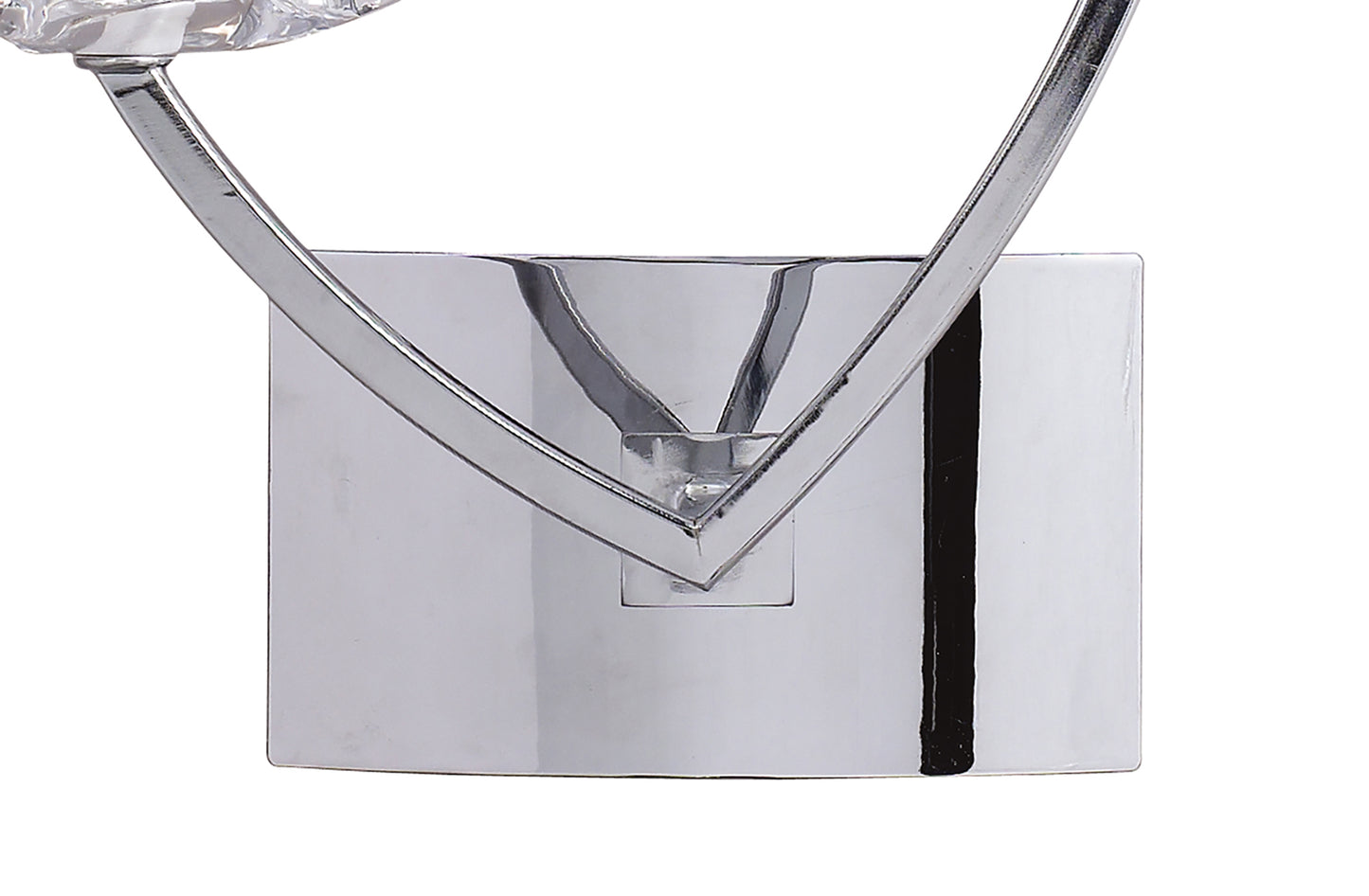 Akira Wall Lamp Switched 2 Light E14, Polished Chrome With Black Shades by Mantra