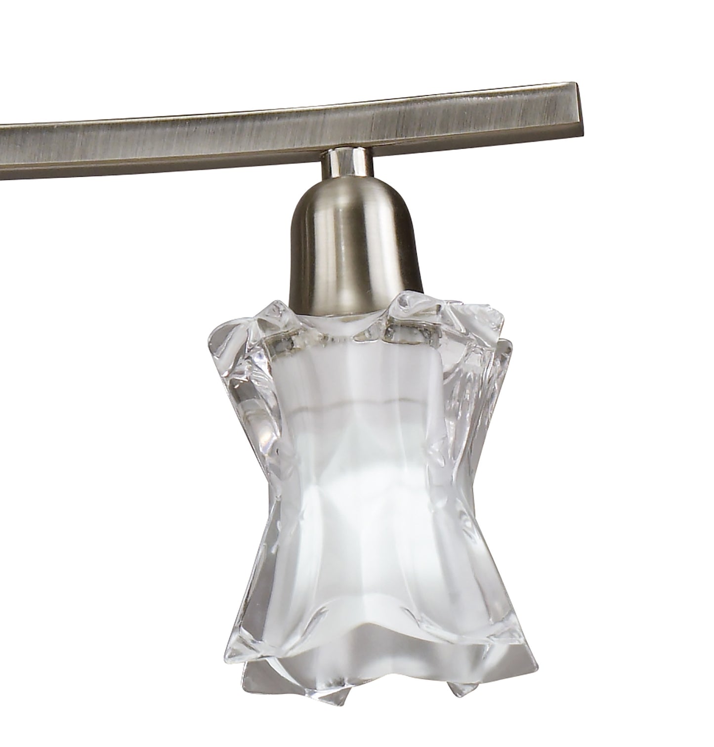 Alaska GU10 Telescopic 4 Light L1, SGU10 Bar, Satin Nickel, CFL Lamps INCLUDED by Mantra