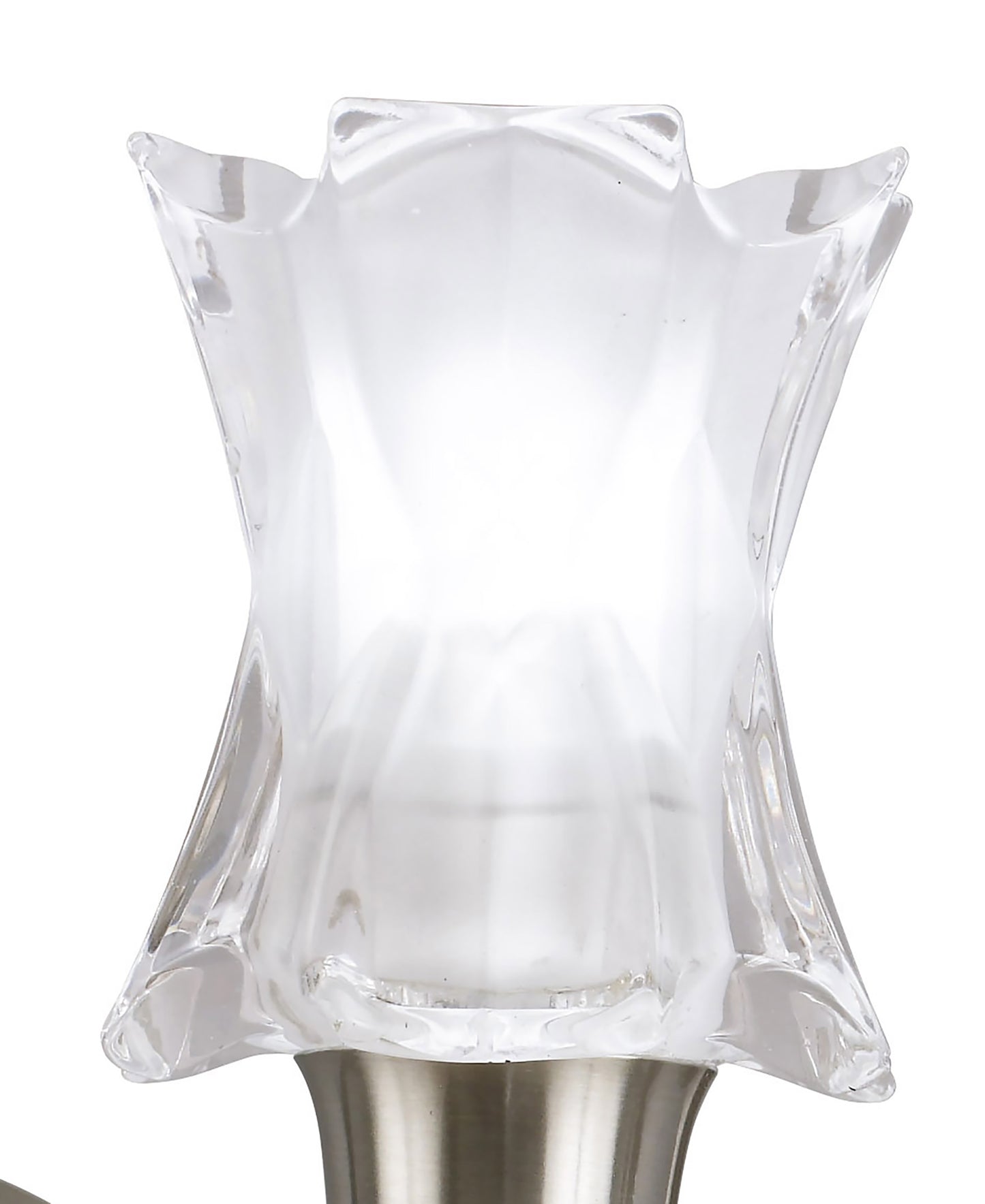Alaska GU10 Wall Lamp Switched 2 Light L1/SGU10, Satin Nickel, CFL Lamps INCLUDED by Mantra