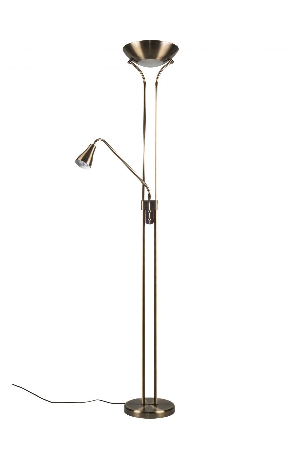 Alba Mother and Child Floor Lamp Antique Brass