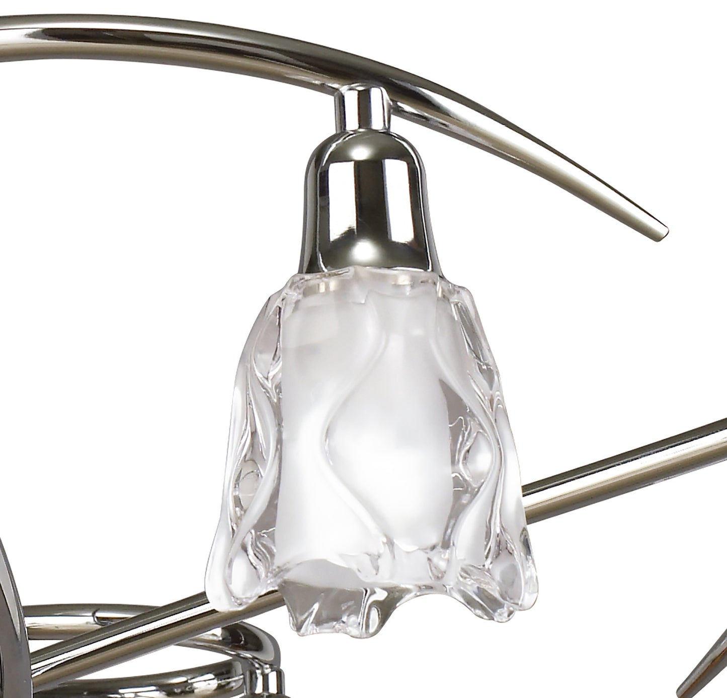 Amel Telescopic 8 Light L1/SGU10, Polished Chrome, CFL Lamps INCLUDED by Mantra