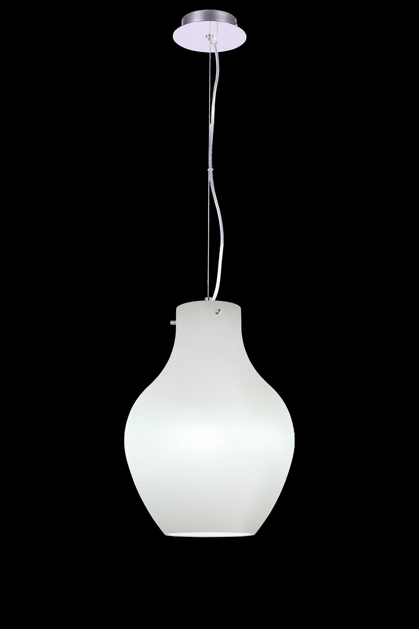 Anfora Pendant 28cm Round, 1 x E27 (Max 60W), White by Mantra