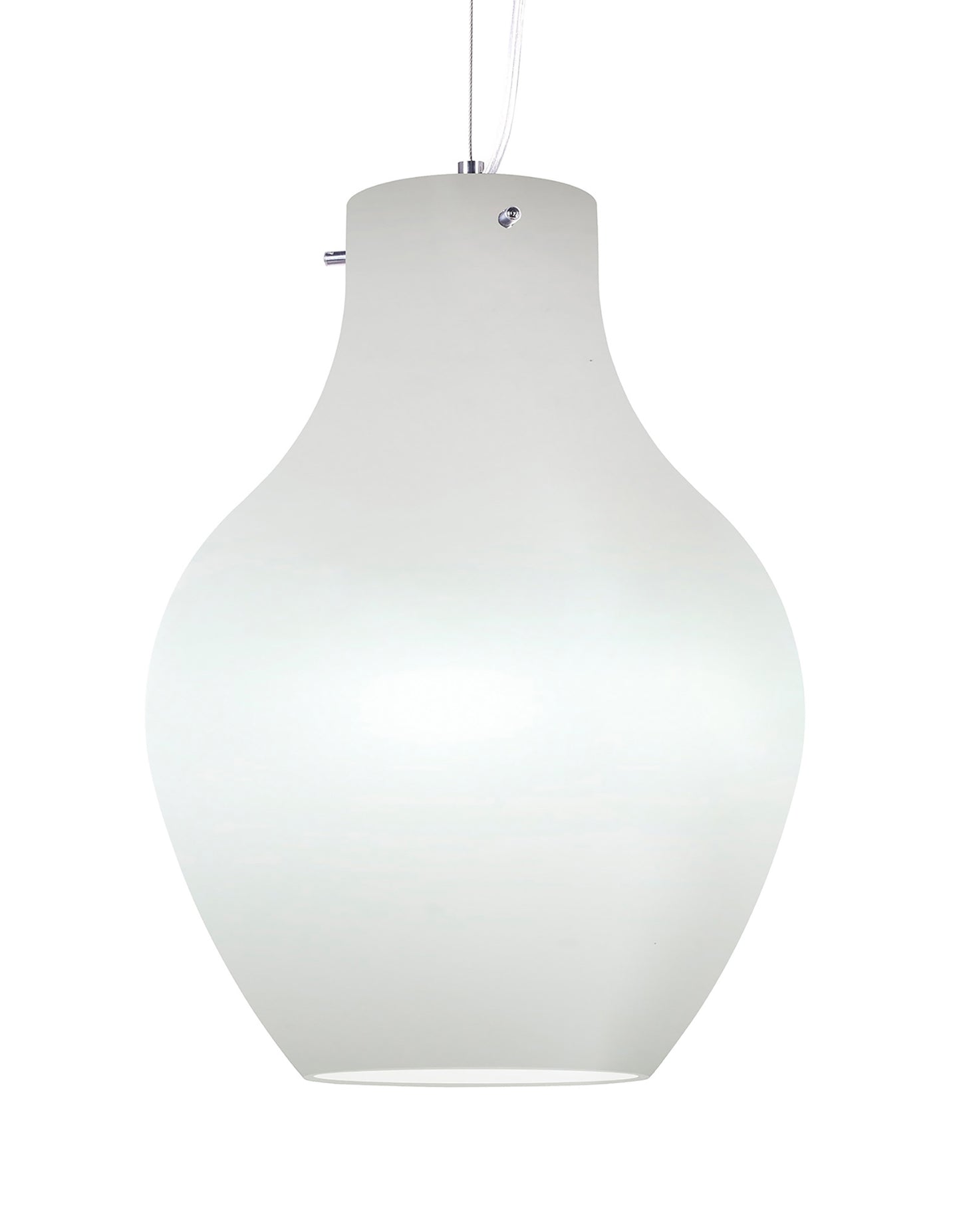 Anfora Pendant 28cm Round, 1 x E27 (Max 60W), White by Mantra