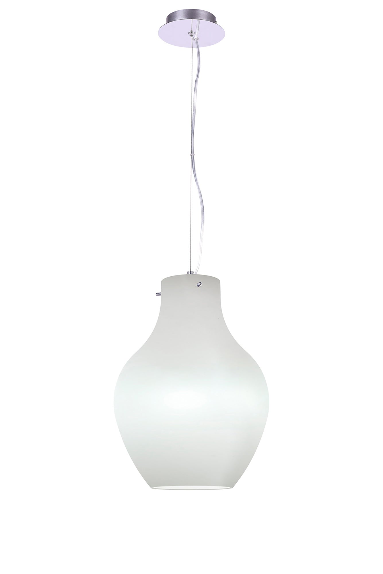 Anfora Pendant 28cm Round, 1 x E27 (Max 60W), White by Mantra