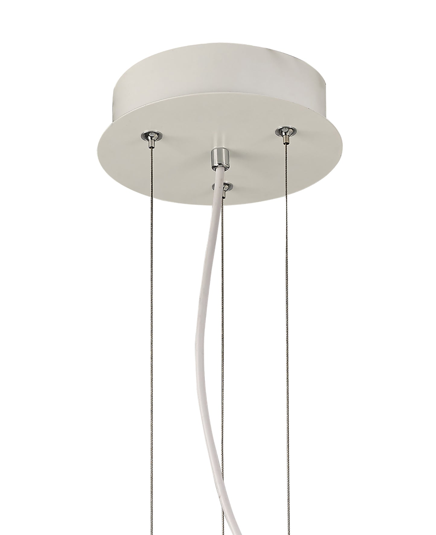 Argenta Pendant Small 18W LED 3000K, 1800lm, Matt White/Silver/White Acrylic, 3yrs Warranty by Mantra