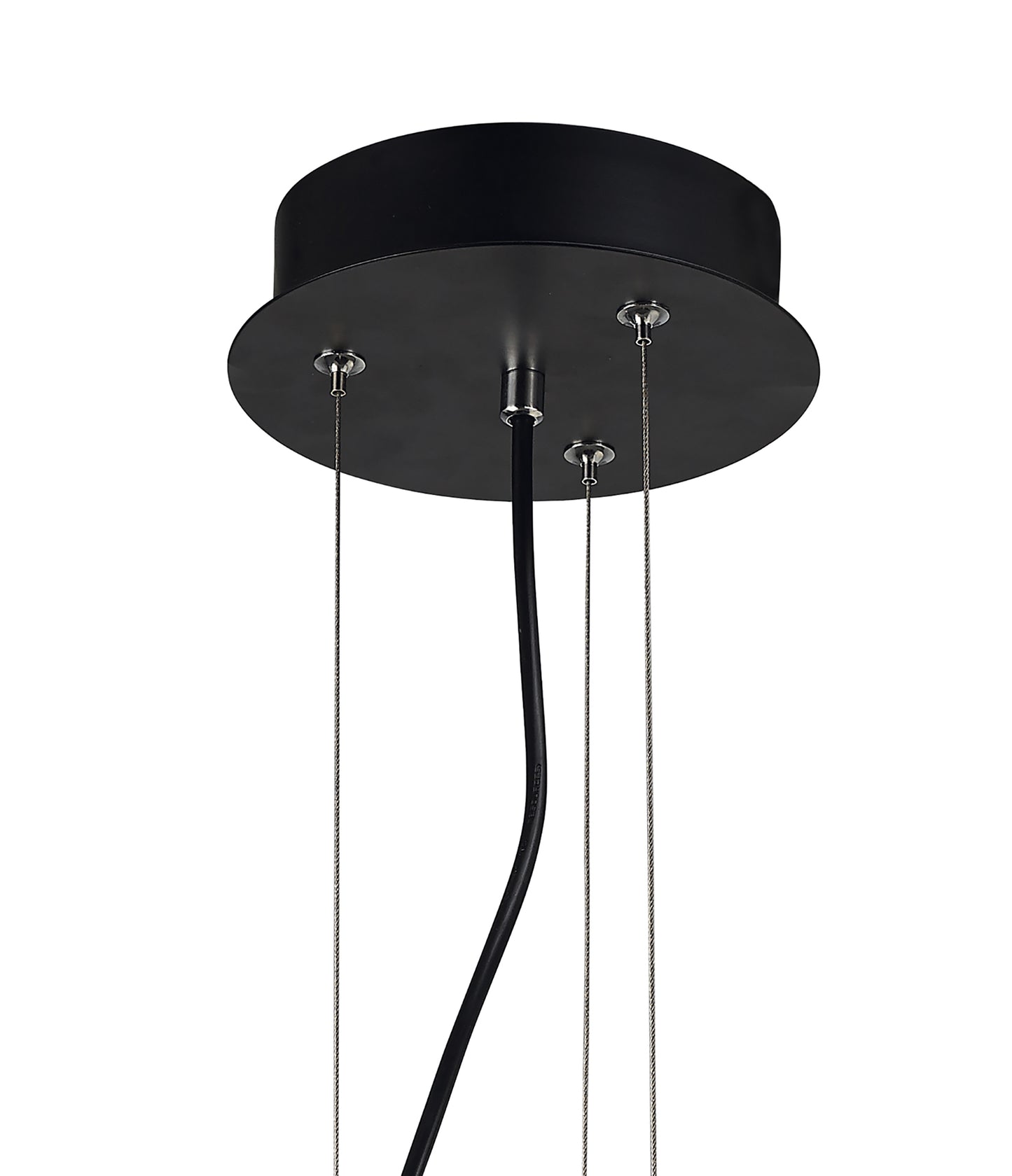 Argenta Pendant Small 18W LED 3000K, 1800lm, Matt Black/Silver/White Acrylic, 3yrs Warranty by Mantra