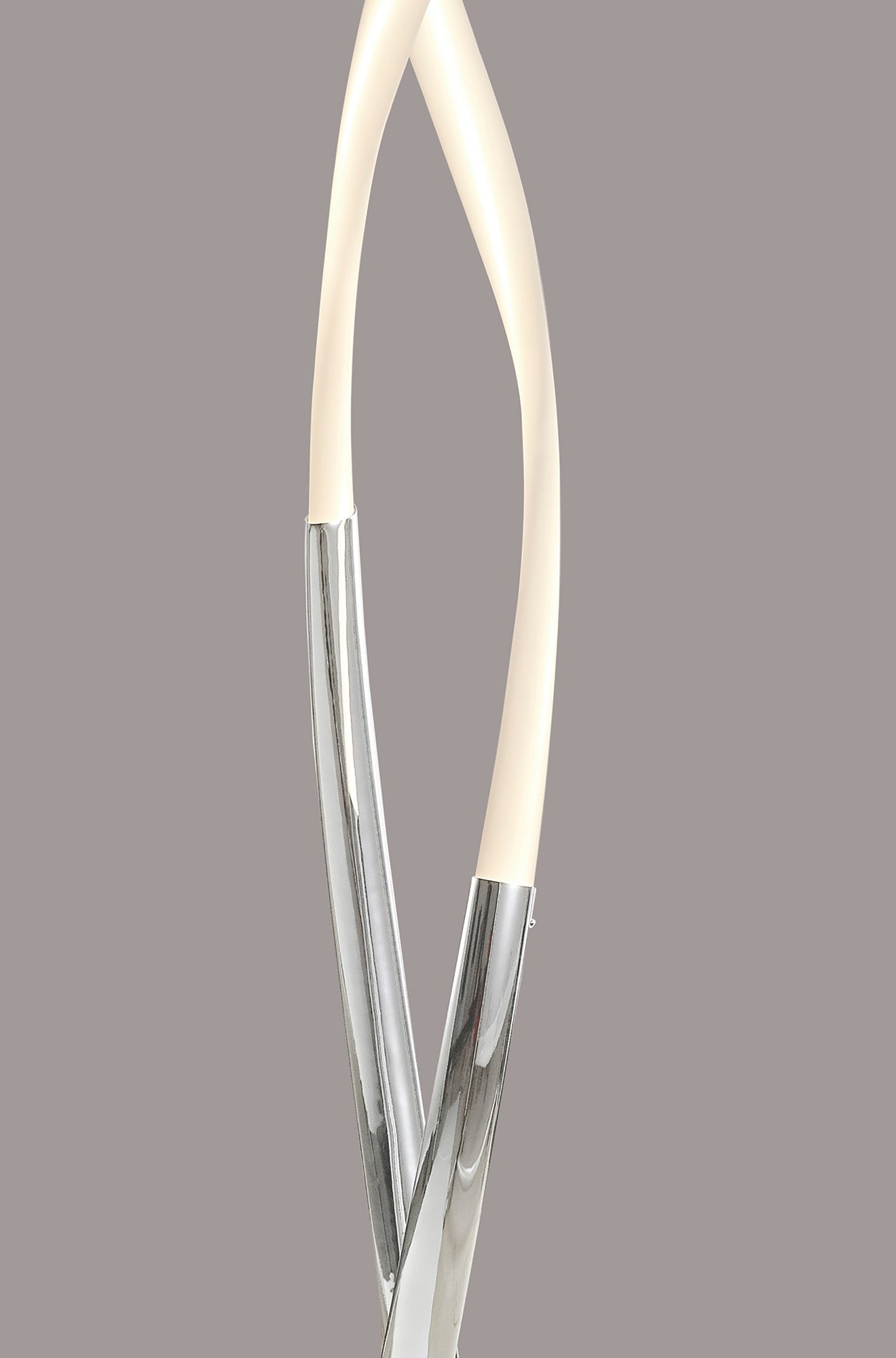 Armonia Floor Lamp, 30W LED, 3000K, 2250lm, Polished Chrome/Frosted Acrylic, 3yrs Warranty by Mantra