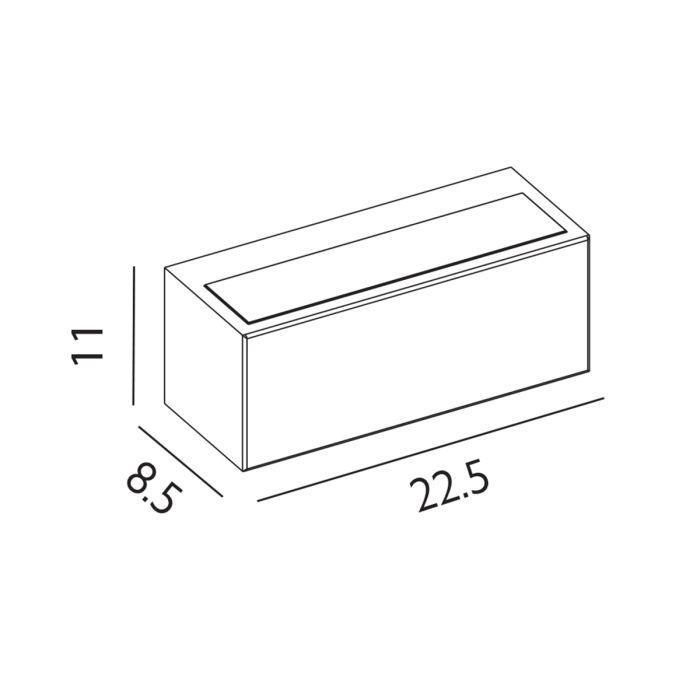 Asker 1 Light Up/Down E27 - Graphite - Graphite