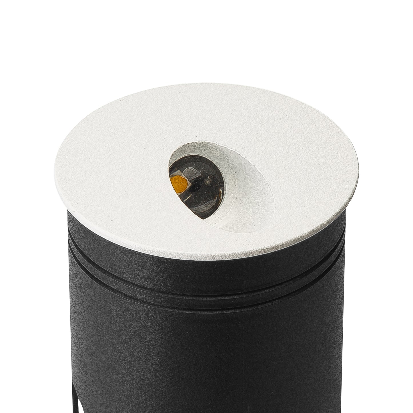 Aspen Recessed Wall Lamp Round Angle, 3W LED, 3000K, 210lm, IP65, Sand White, Cut Out: 72mm, Driver Included, 3yrs Warranty by Mantra