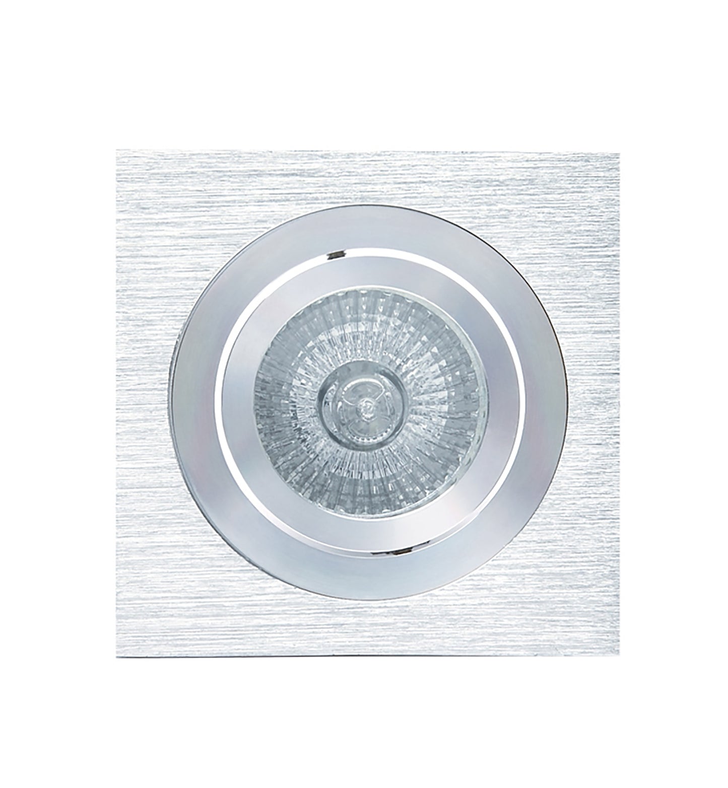 Basico GU10 Swivel Downlight 9.2cm Square 1 x GU10 Max 50W Aluminium, Cut Out: 80mm, Lampholder Included by Mantra