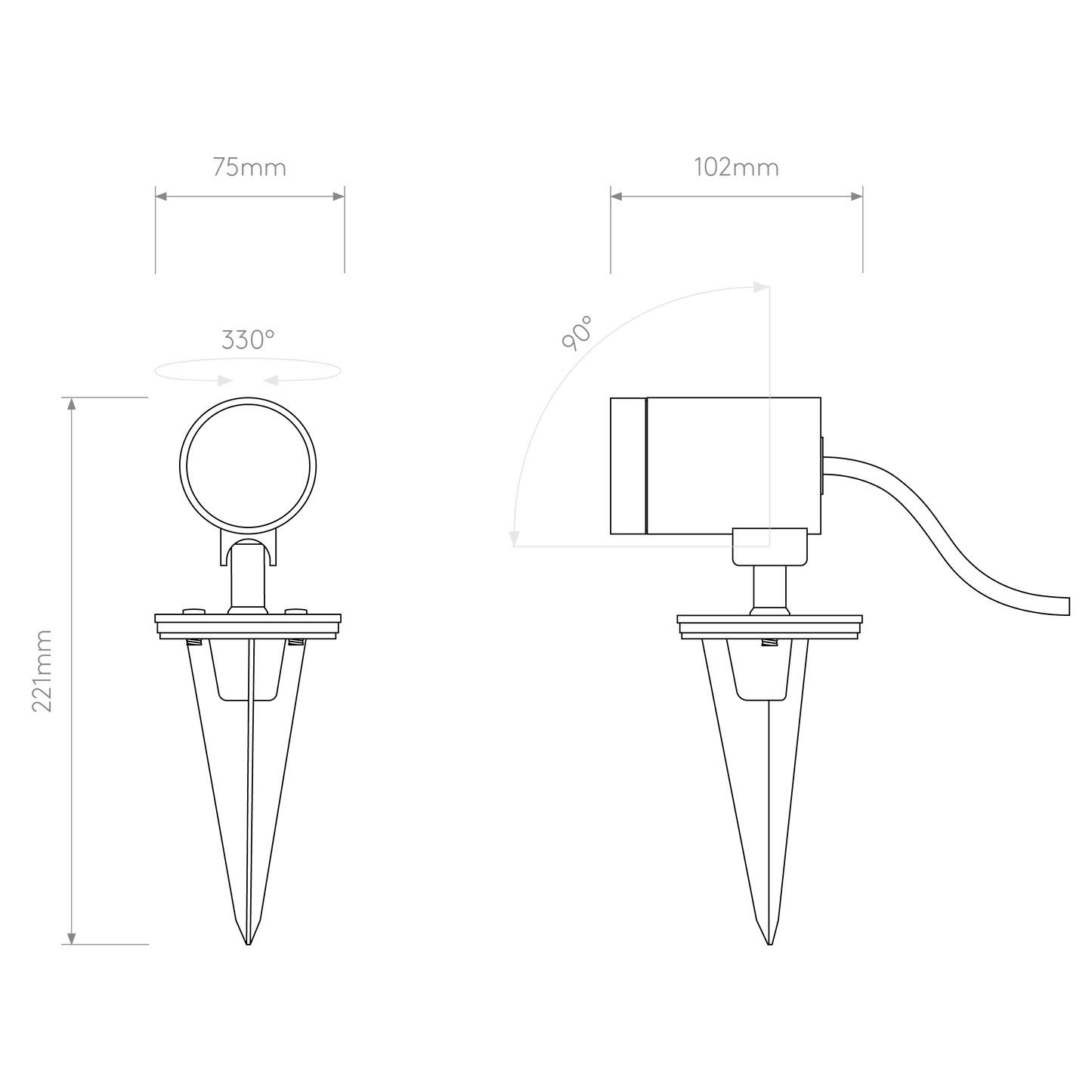 Bayville Spike Spot 12V