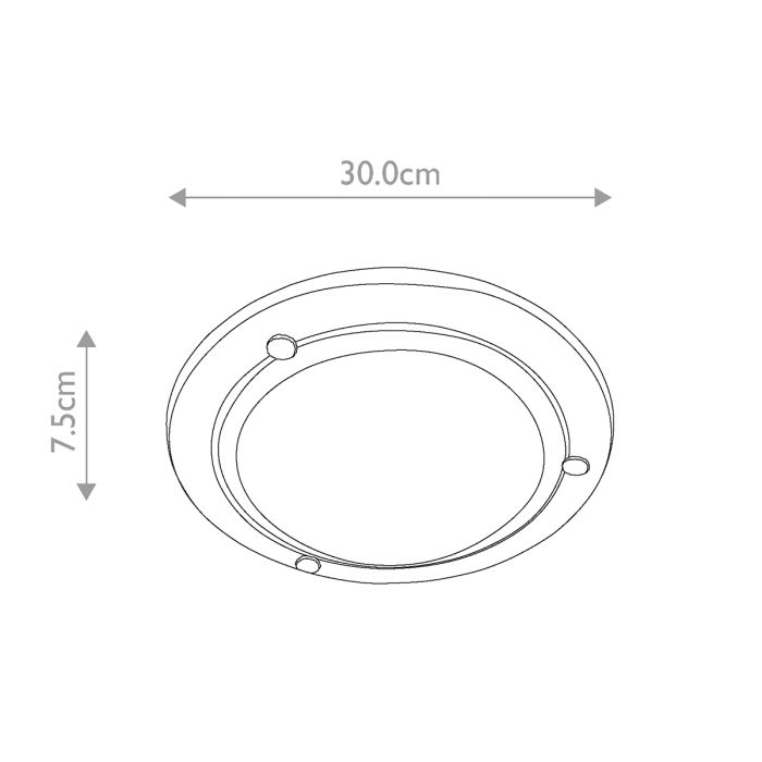 Berwick 1Light Flush - Black