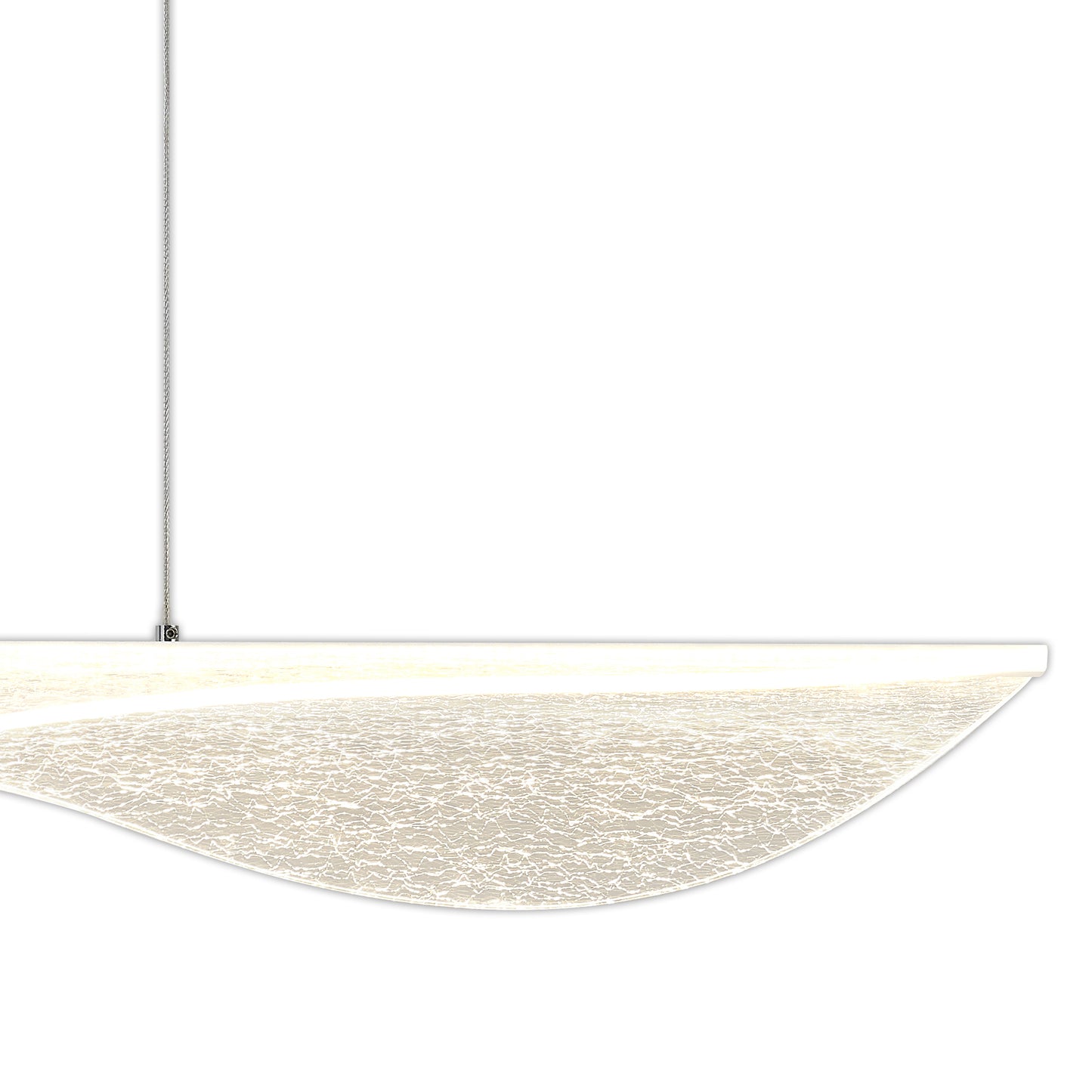 Bianca Pendant, 50W LED, 3000K, 3000lm, White, Acrylic, 3yrs Warranty by Mantra